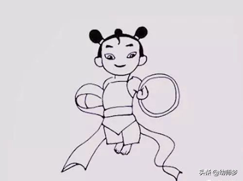 简笔画教程：哪吒！一步一步教你画哪吒