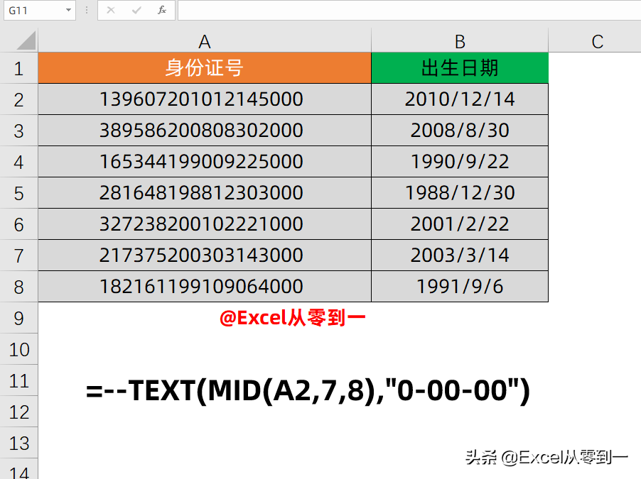 算年龄的公式 excel（10组常用的Excel公式）