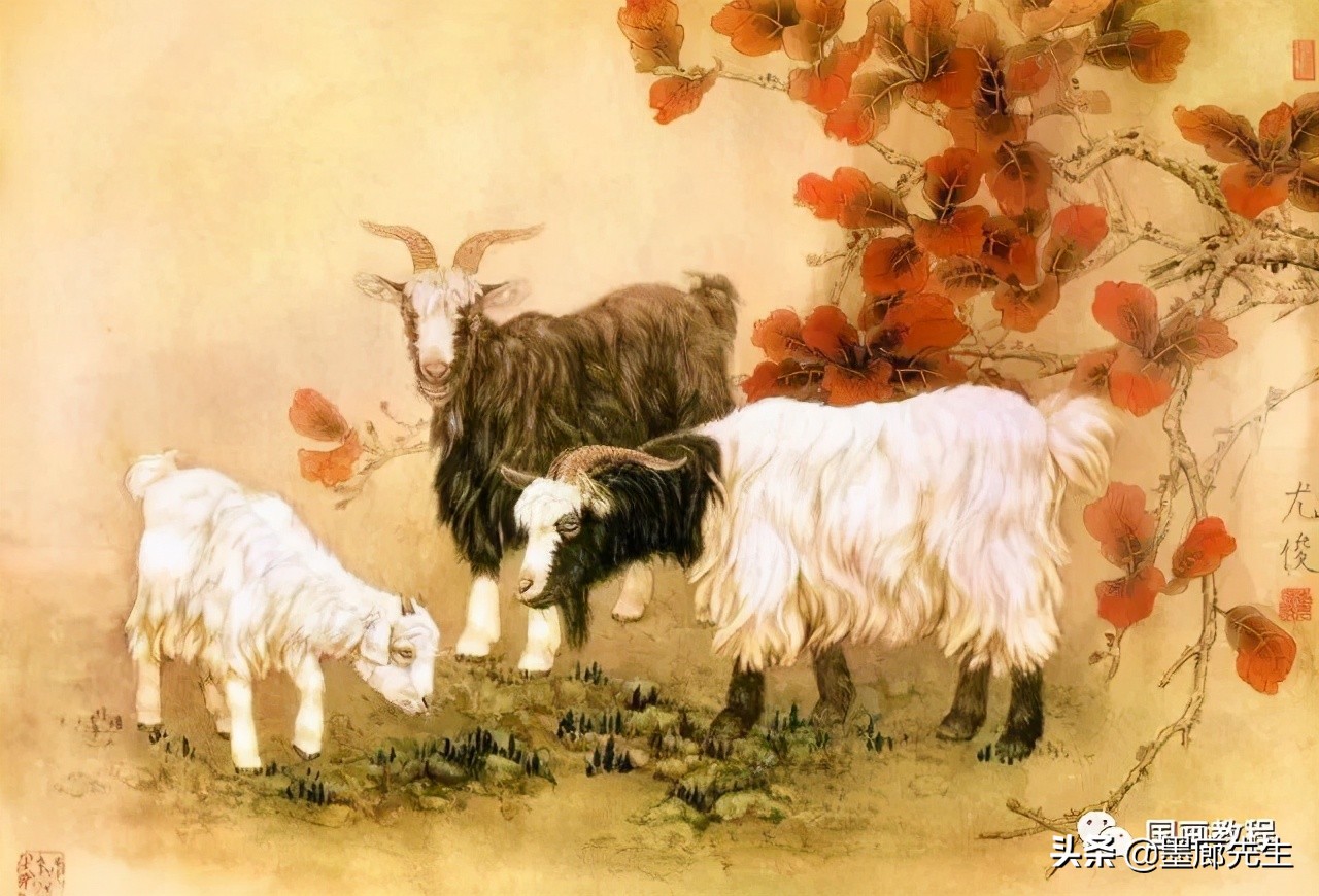 精选100幅画羊美图供大家学习收藏