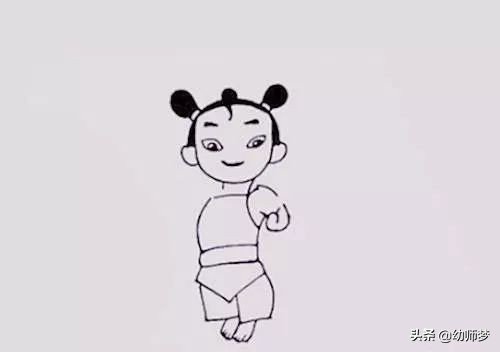 简笔画教程：哪吒！一步一步教你画哪吒
