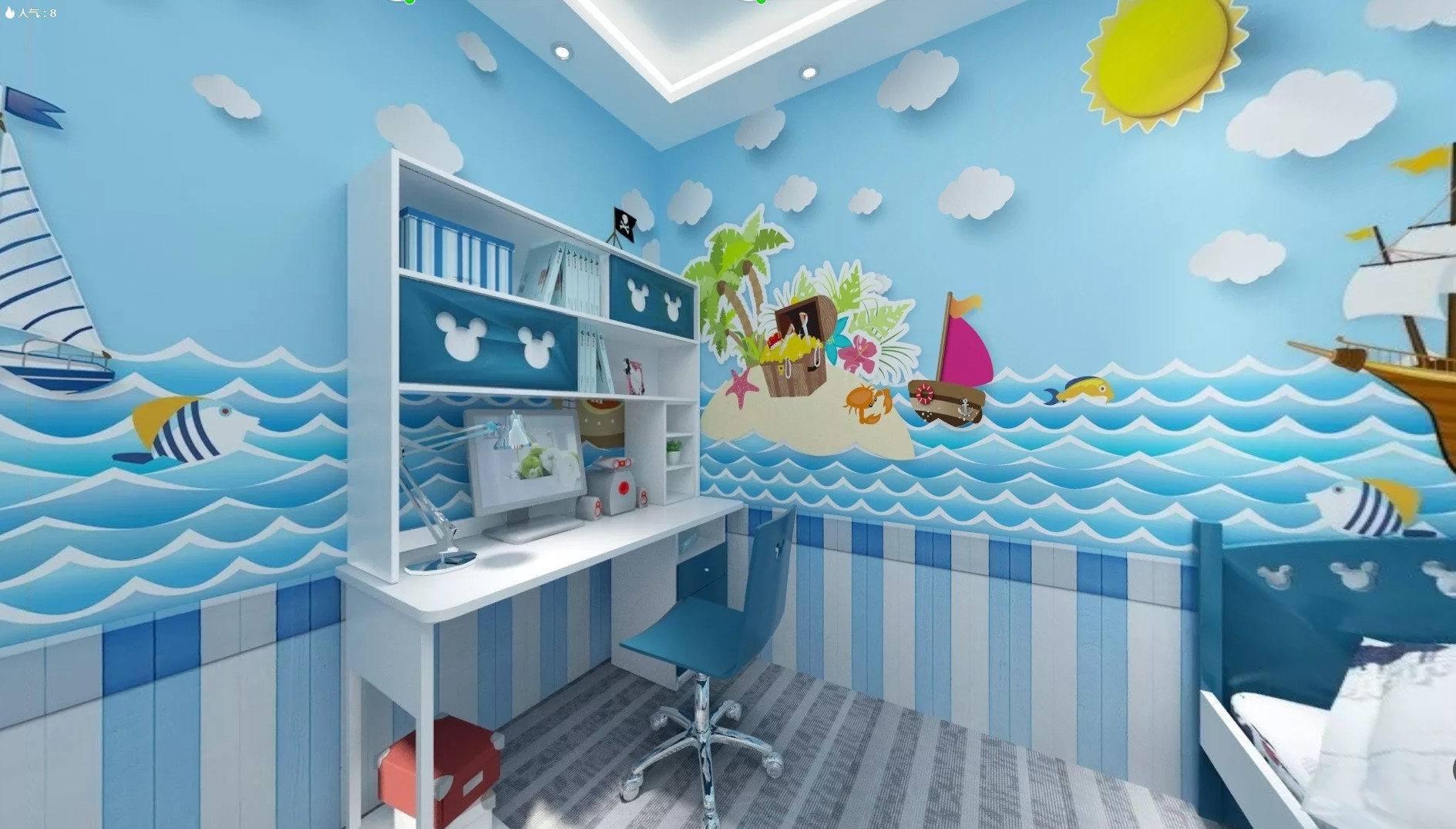 儿童房的壁纸很重要，选好壁纸，让儿童房更加温馨美观