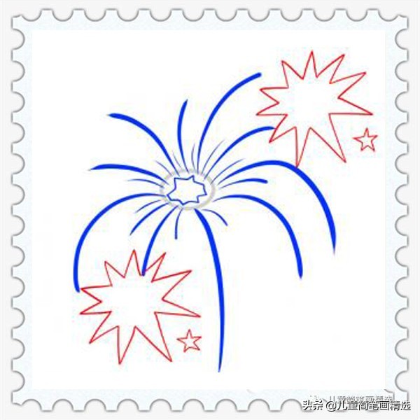 firework简笔画图片