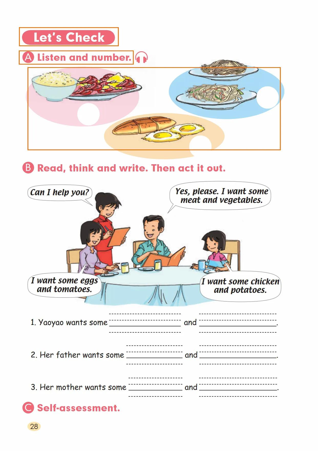 三年级英语上册#人教版#学习内容#第三单元#