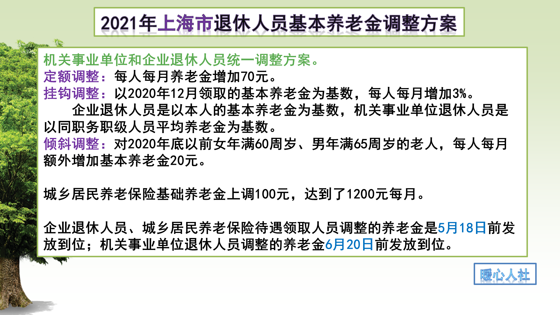 2021年的退休工资调整和往年相比有哪些不同？这个地方是这样变的