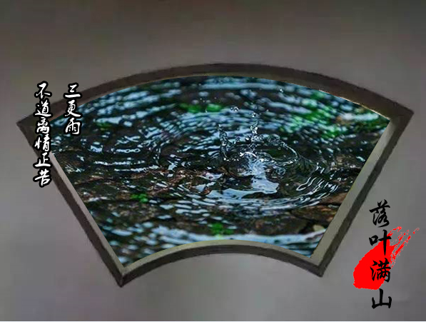 雨夜听雨：西窗夜听巴山雨，竹林涛声入梦来