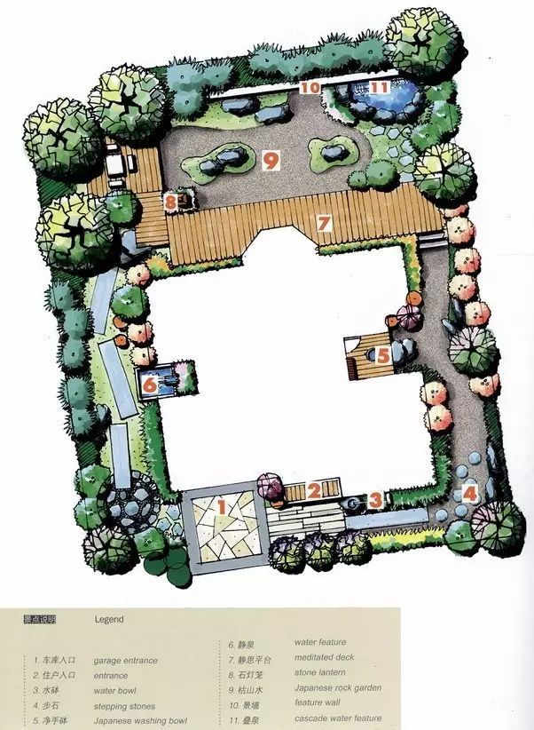 最全的園林庭院景觀設計（內附100張平面效果圖）