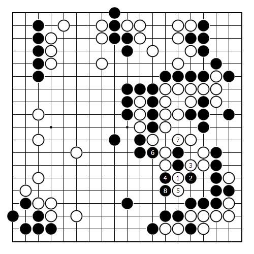 世界杯围棋巅峰赛(巅峰对决：（图解胜负关键处）1990年围棋界第一次决战紫禁之巅)