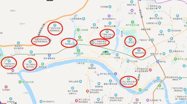 南宁地铁6号线能否让五合大学城翻身？呵呵，武鸣大学城笑而不语