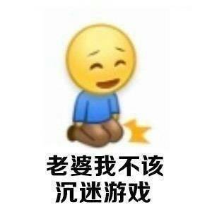 向老婆认错专用表情包：我跪到你笑了，我再起来