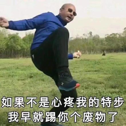 如果不是心疼我的特步，我一脚过去