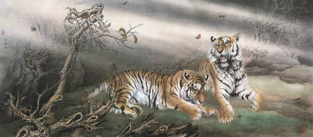 中国现当代十大名家画虎