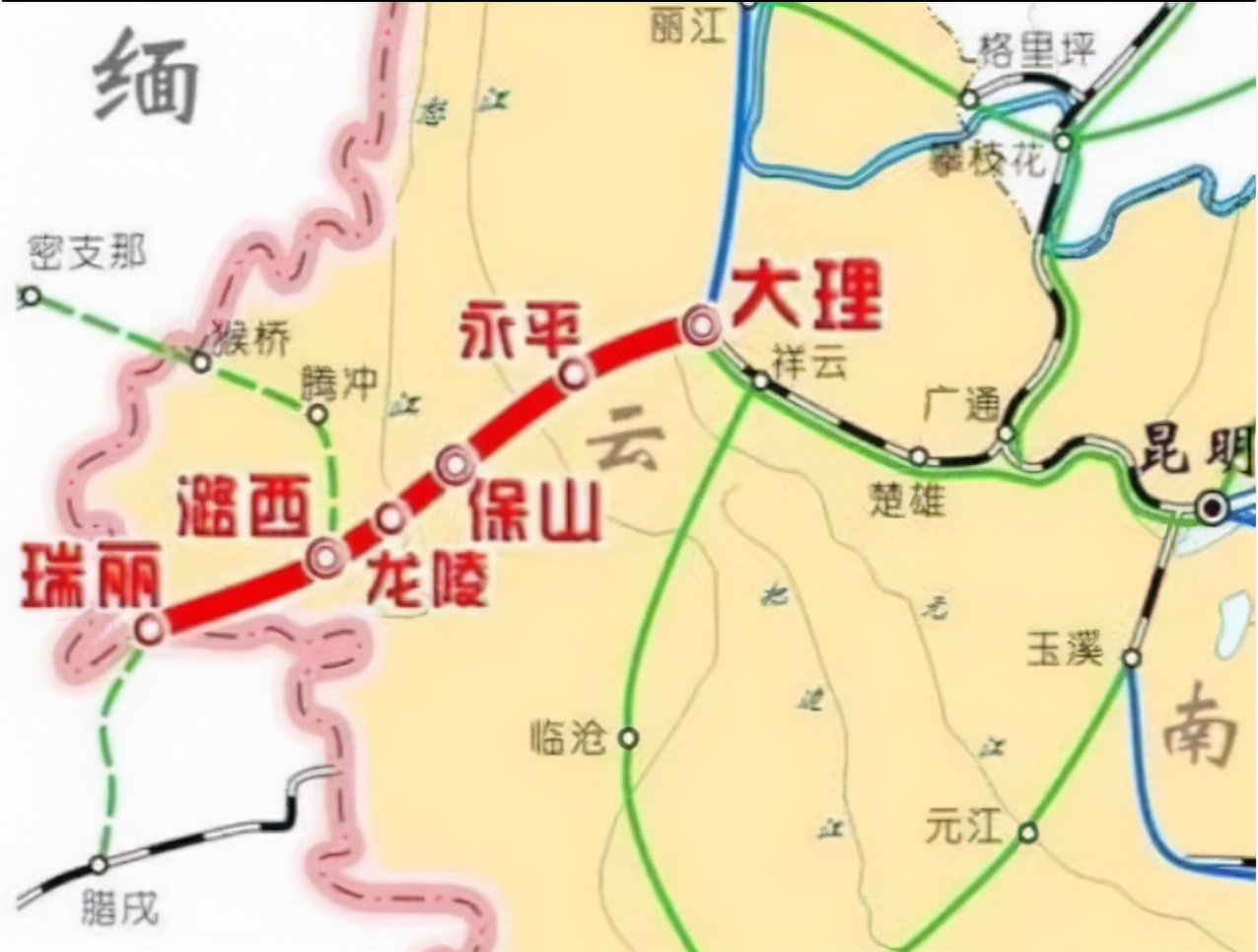 云南20条铁路动态：15条规划+5条在建，离开工不远了