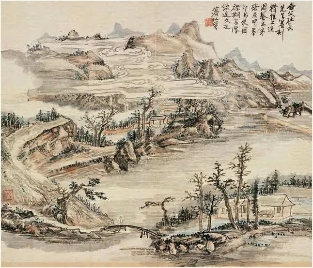 近代山水画家千古第一用墨大师（传统中国画四大家之一）