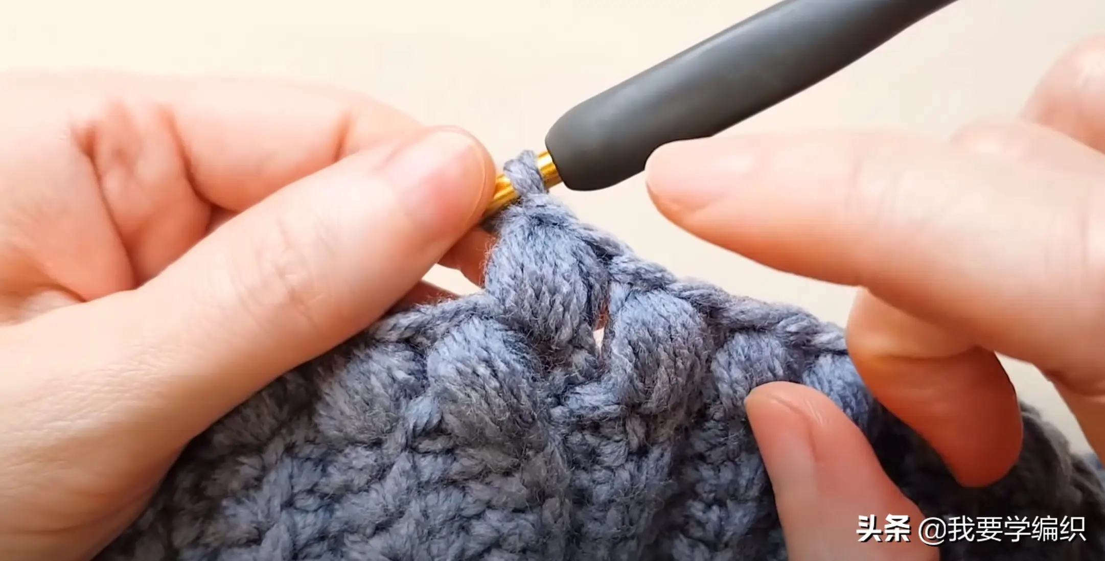 想要漂亮帽子不用买，学习编织自己就能钩一个，枣针帽教程送达