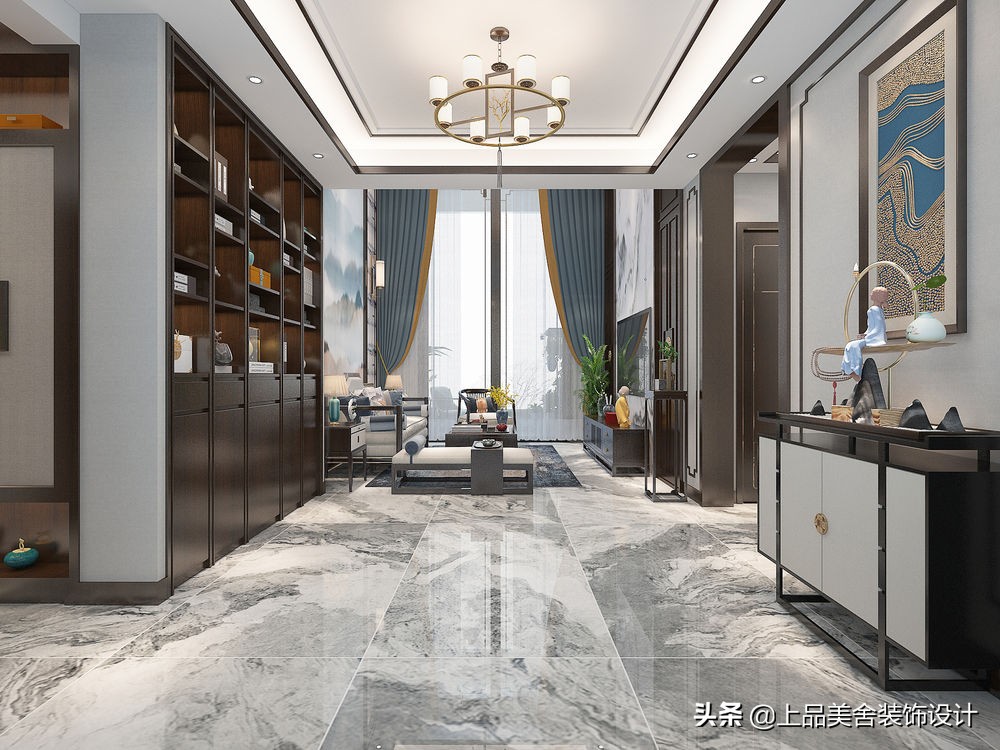 这才是中式装修的高级感，坚持用胡桃原木，效果出来简直太有质感