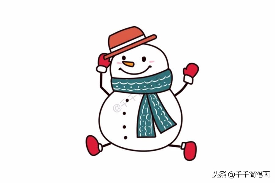 2018年圣诞节雪人简笔画怎么画？