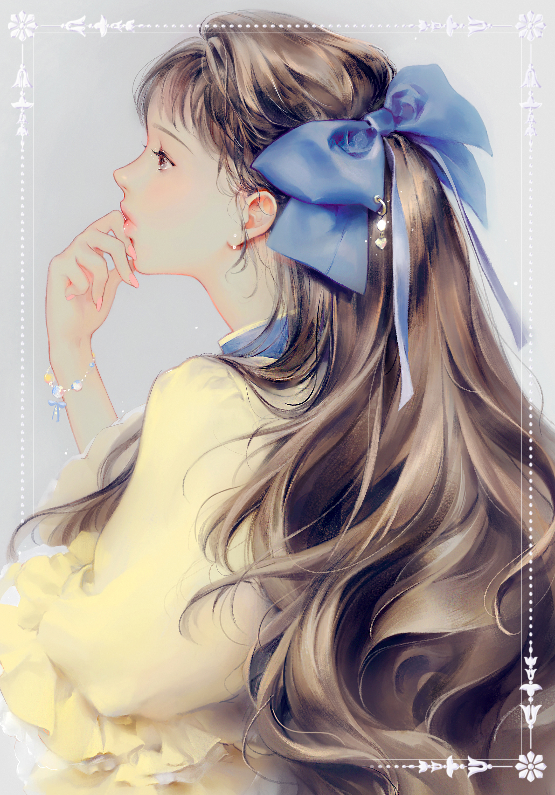 通透唯美的二次元美女，仙气扑面而来，充满梦幻华丽的马卡龙色彩