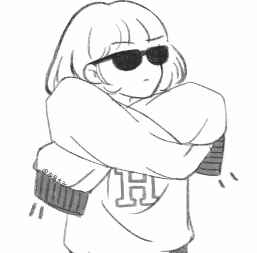 高冷女生黑白头像/拽起来