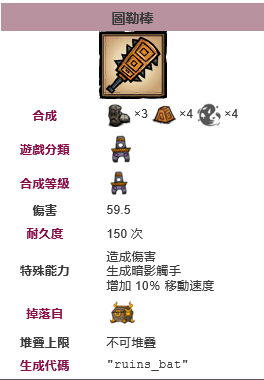 《饥荒》部分近战武器介绍 暗影剑伤害68点