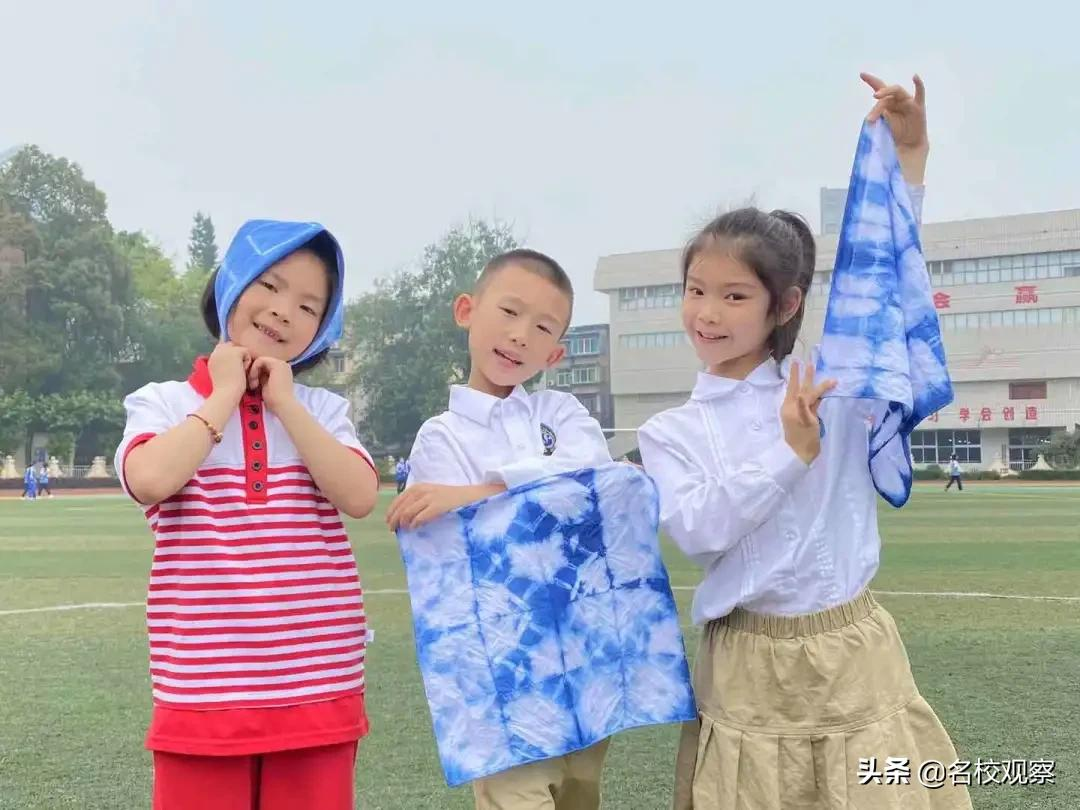 走进成都新世纪外国语，走进扎染世界，感受中华魅力