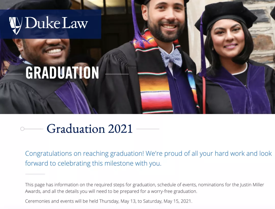 毕业典礼如何进行？看看T14法学院今年邀请了哪些重量级贵宾