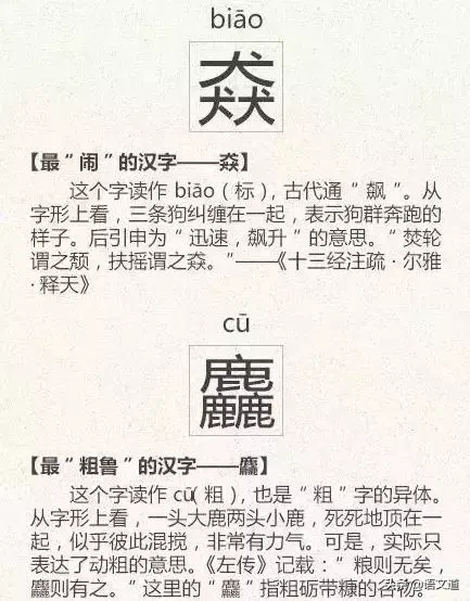 看到这些汉字，我感觉自己的语文白学了