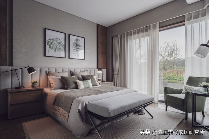 卧室背景墙别放空，这样设计美极了