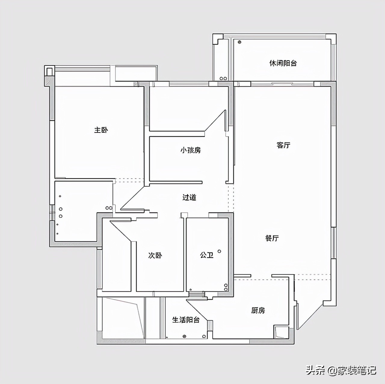 106㎡美式风，三房改两房，主卧多一个衣帽间，整体实用又很温馨