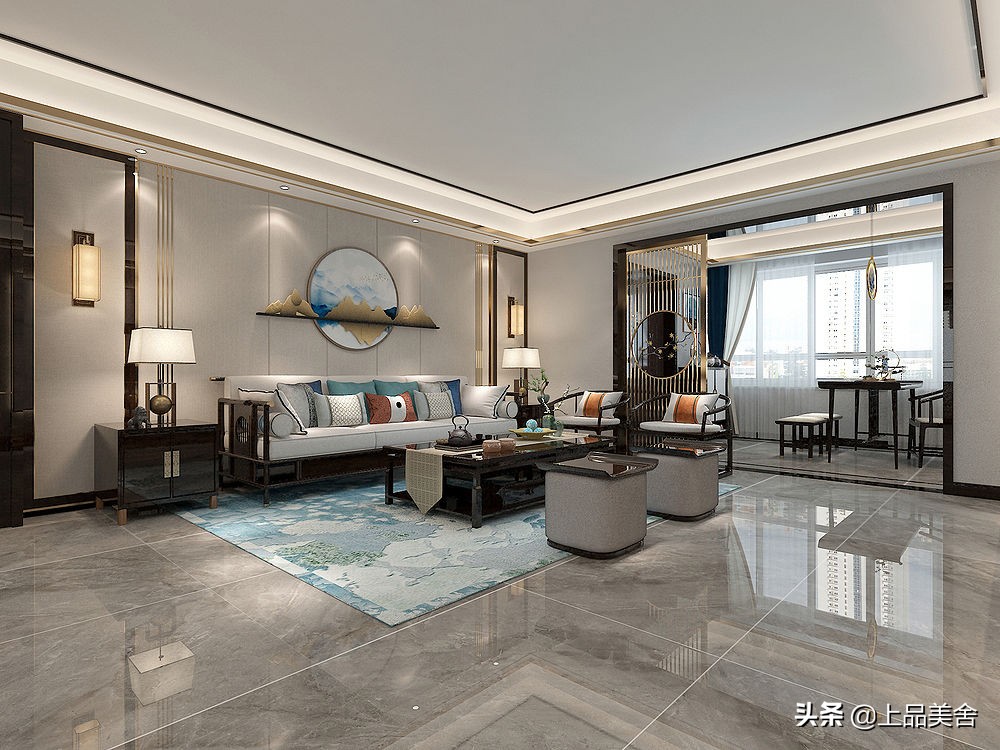 追求品质生活的夫妻俩，把160平新房装修成中式风，堪称样板间