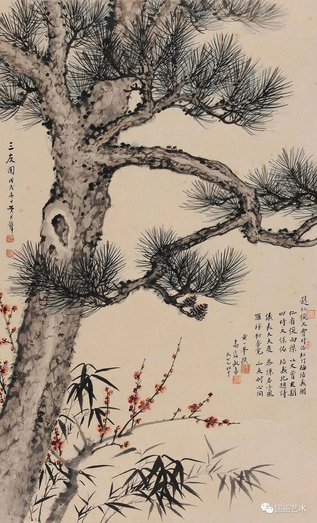 岁寒三友是指哪三个植物（指松、竹、梅三种植物）-第37张图片