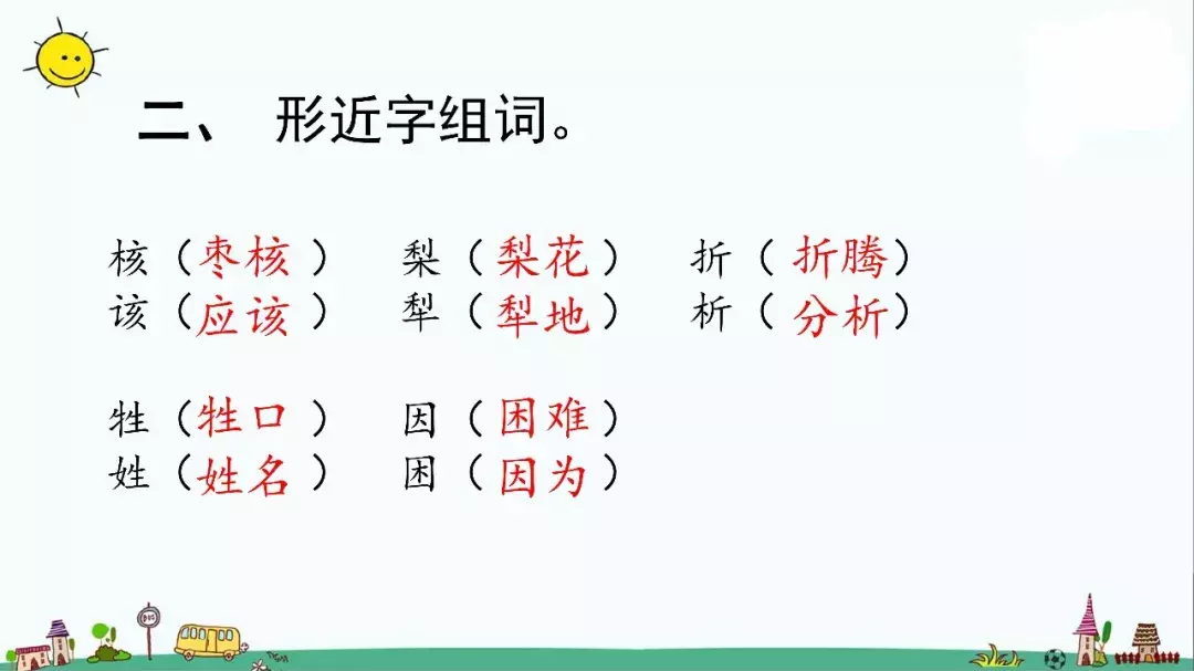 部编版三年级语文下册课文28《枣核》知识点+图文解读