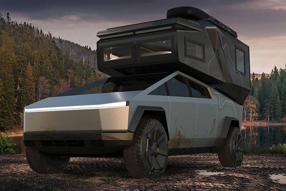 野性!特斯拉原厂皮卡房车还没看到,副厂房车已经安排上了