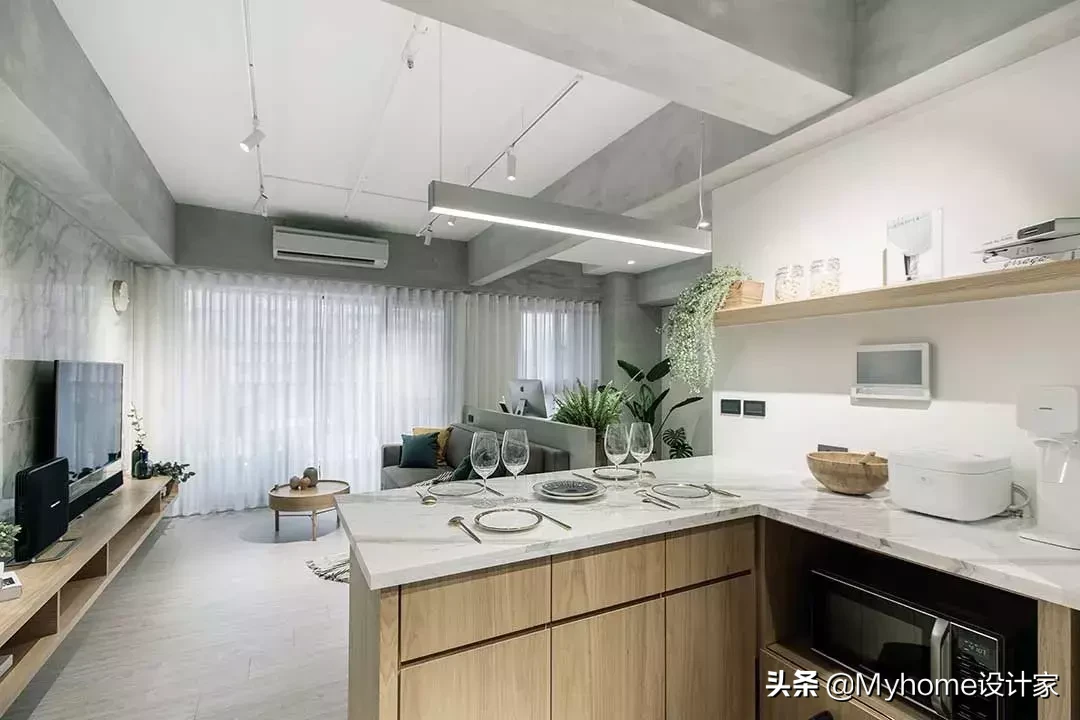 厉害!小户型也能有中岛厨房!10种布局挑一个来安排吧