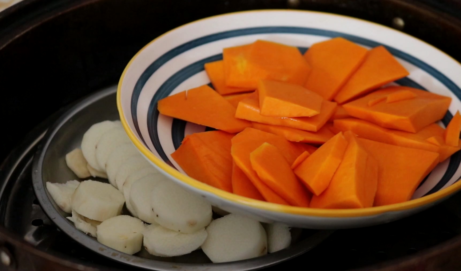 一块南瓜,一根山药,教你没吃过做法,松软香甜,上桌抢光