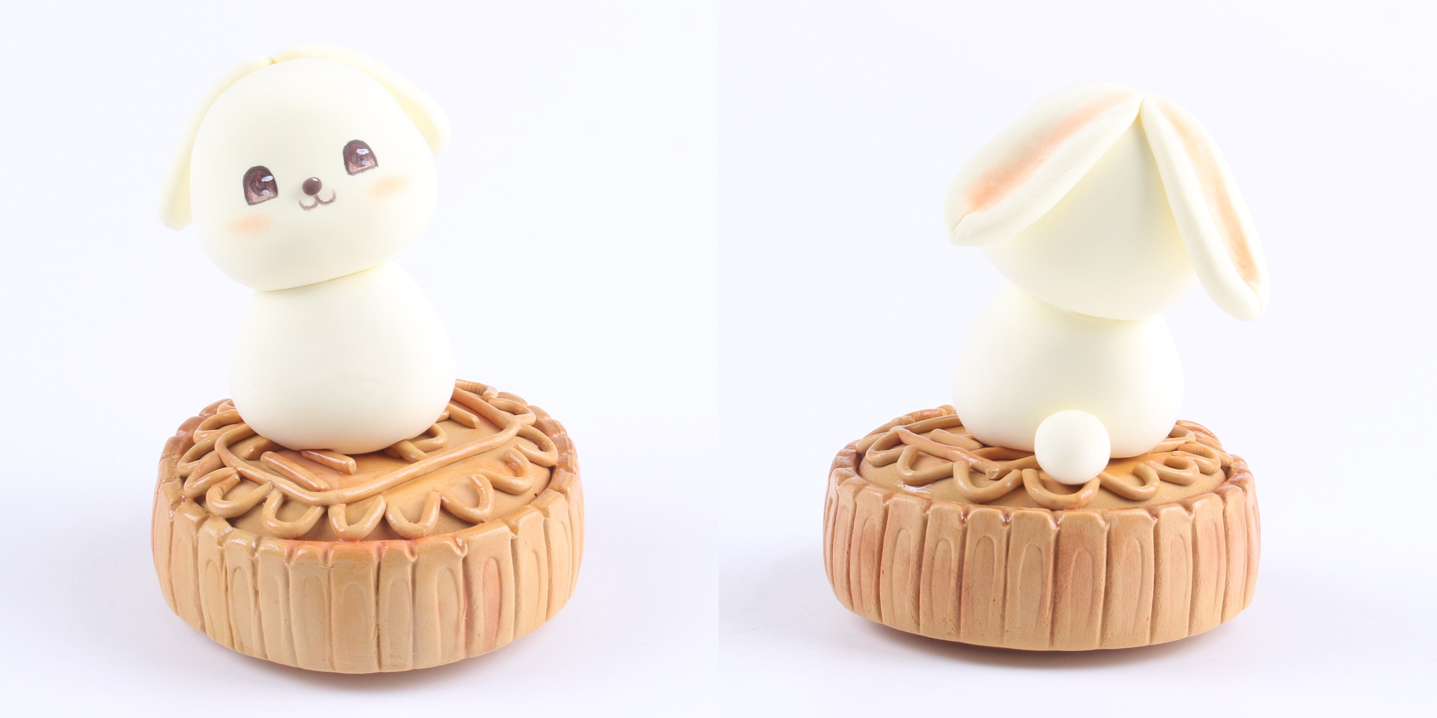 儿童抗菌粘土DIY教程——玉兔吃月饼