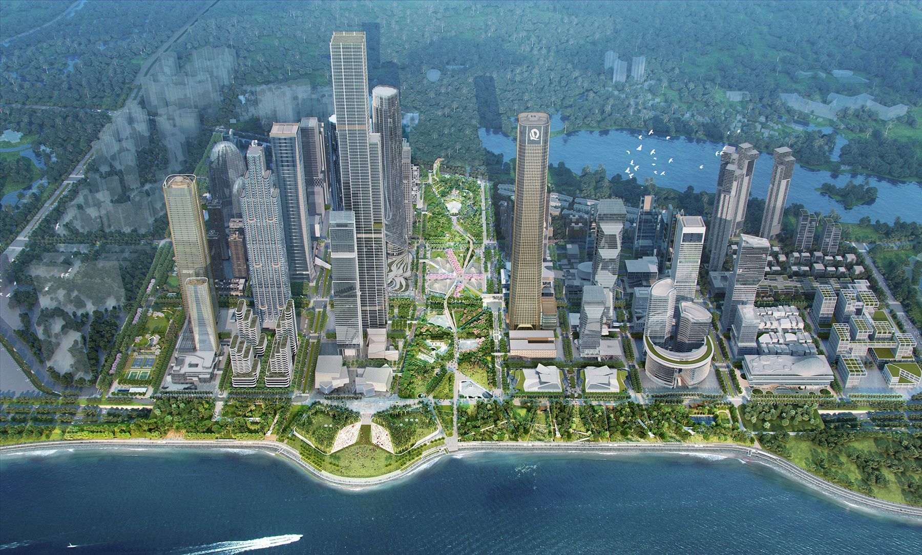 深超总“超级校园”长什么样？来看中央绿轴与片区景观深化设计成果