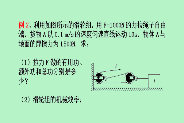 机械效率符号怎么读（滑轮组总功以及机械效率计算全攻略）