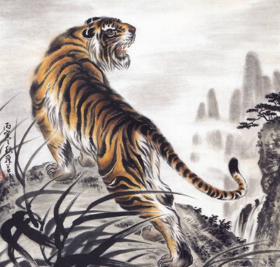 谁的虎画最有名图片