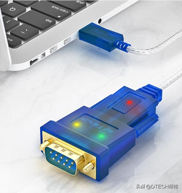 "双芯片"usb转rs232串口线体验,6大特性,颜值与性能共存