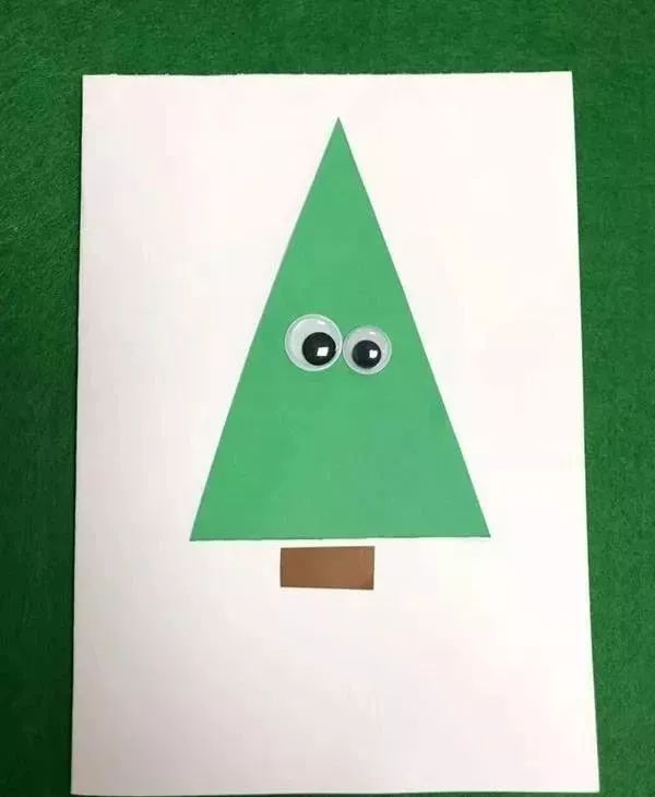 用图形拼成的圣诞树图片