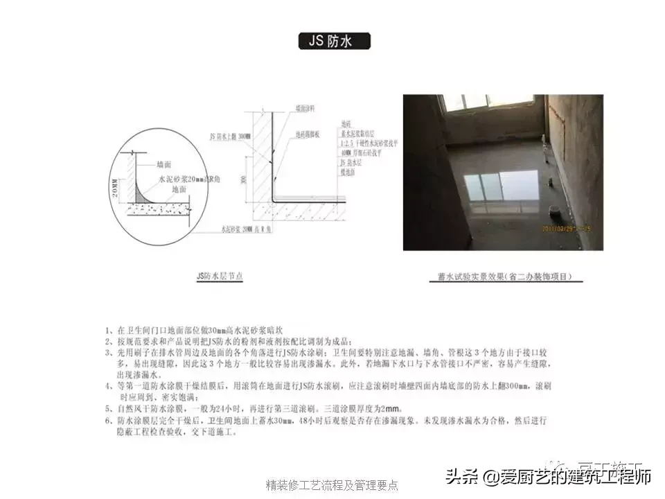 图解装饰装修工程施工工艺流程，用图片的形式解析施工，请收藏