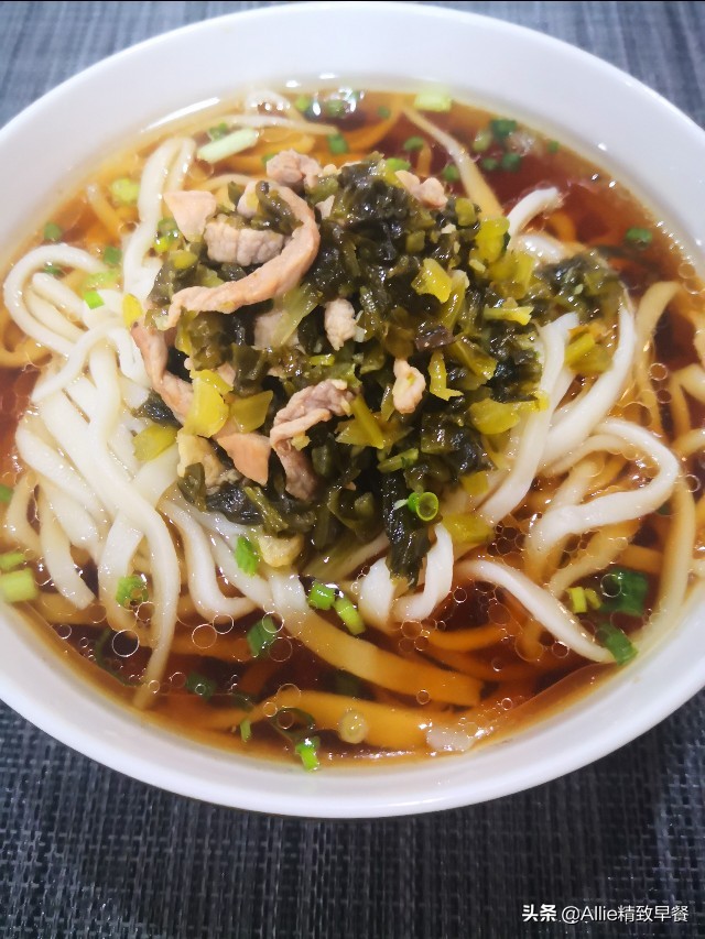 雪菜肉丝面做法大全正宗雪菜肉丝面的做法