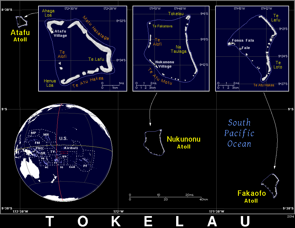 乱谈岛屿（81）托克劳(Tokelau)太平洋深处的大村子