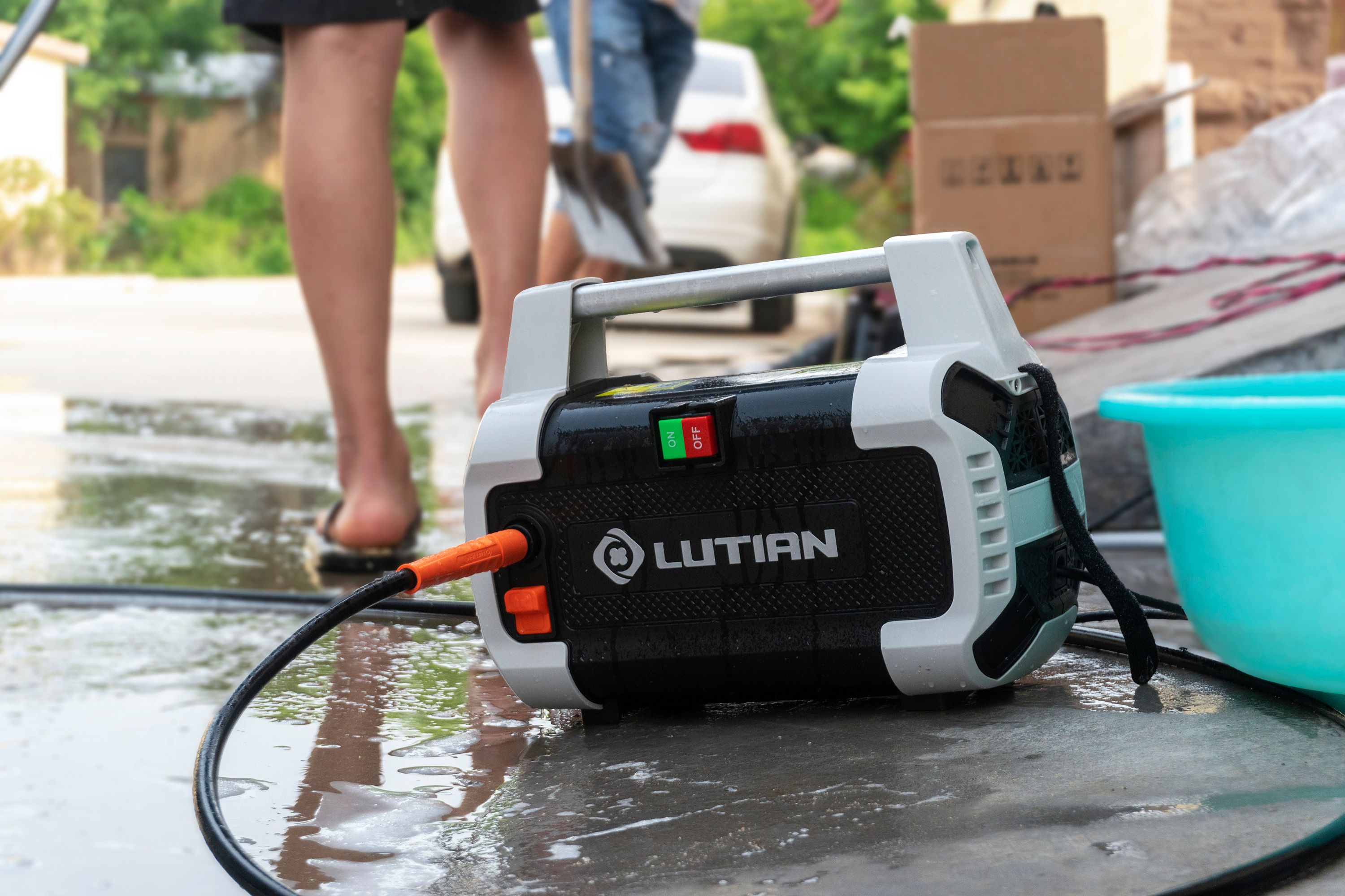 绿田卡顿家用高压清洗机,不仅可以洗车,还能清洗宅院 - 114货源网