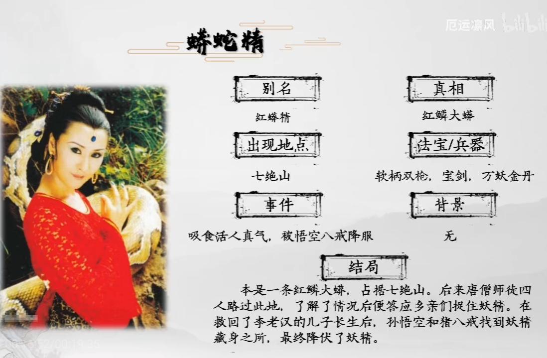 西游记妖怪全介绍