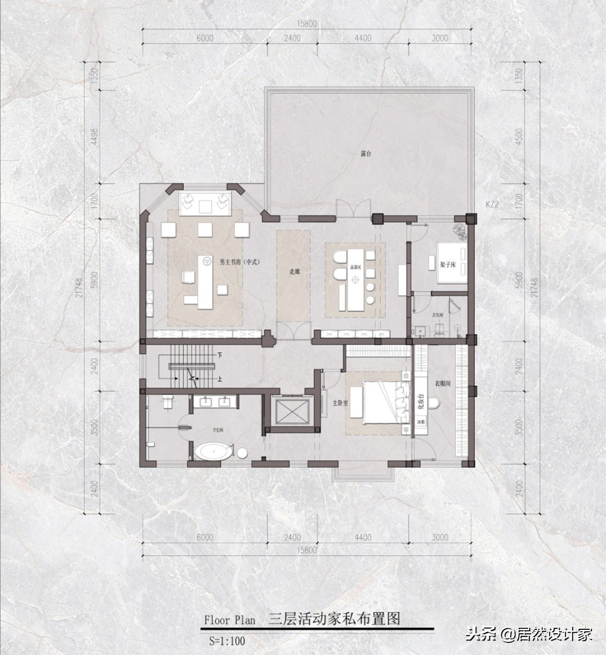 600㎡的三层别墅装修完工，混搭轻奢风，业主给设计师打满分