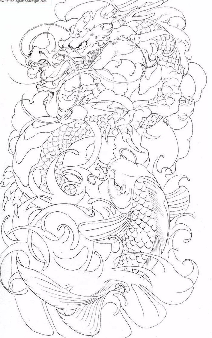 传统纹身图案寓意第十集:龙(下)