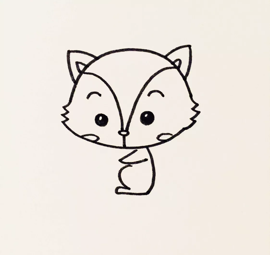 可爱的小松鼠简笔画教程，适合零基础临摹学习！纯干货