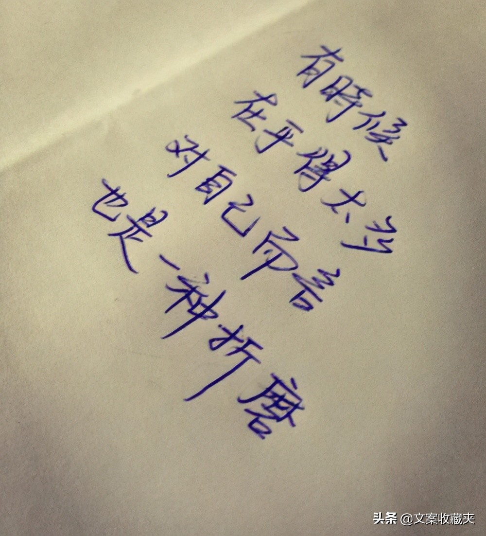 手写青春的句子：“时间没有等我，是你忘了带我走。”