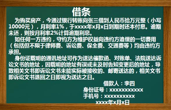 大额借款的借条怎么打最安全？（十大条款详解并附法院官方模板）